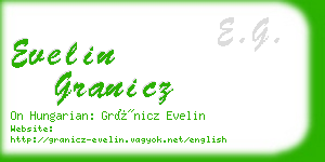 evelin granicz business card